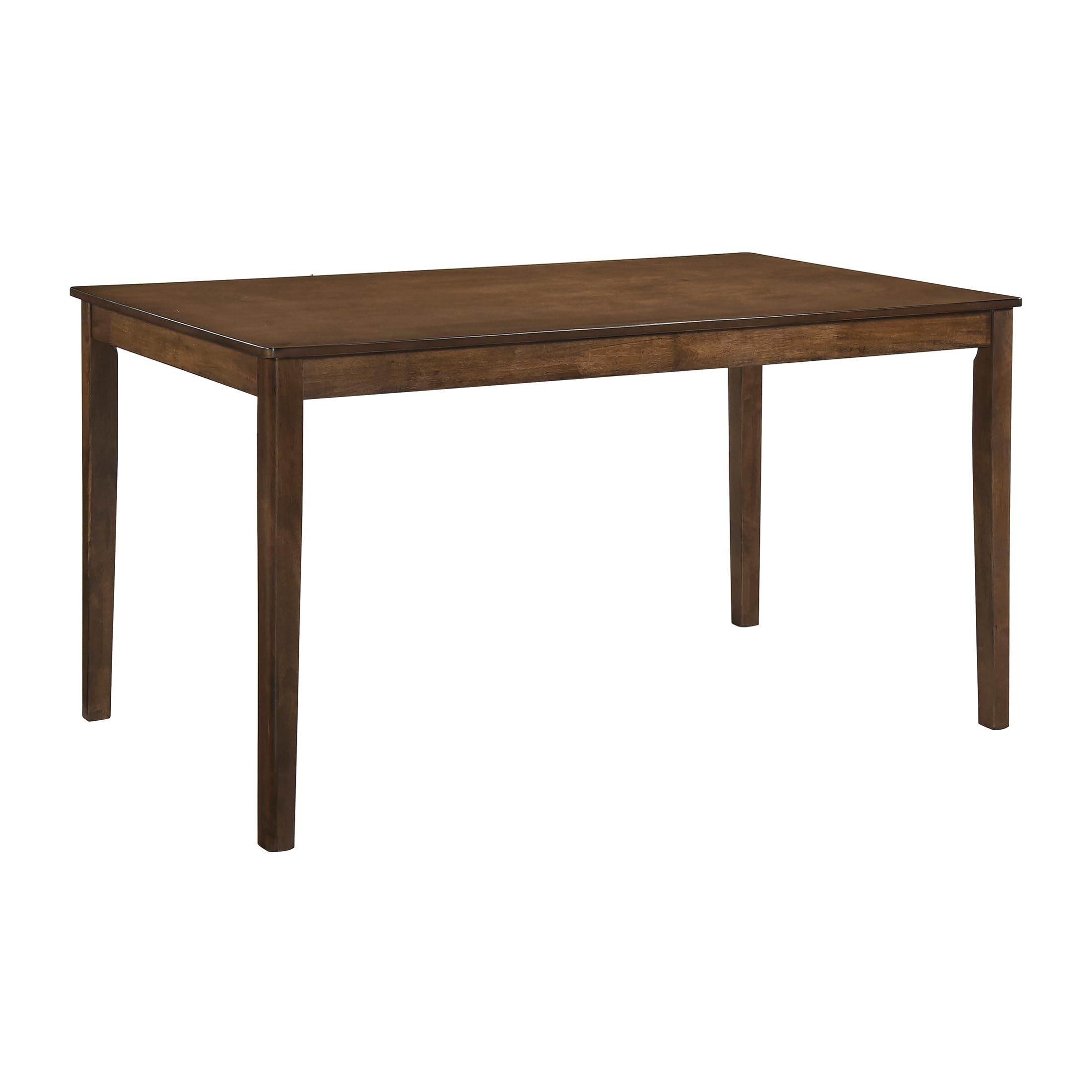Lexicon 55.5" Dining Table for 4, Modern Rectangular Dining Room Table, Wood Dining Table, Modern Wood Table with Solid Wood Leg for Kitchen/Dining/Living Room, Easy Assembly, Chestnut - Image 7