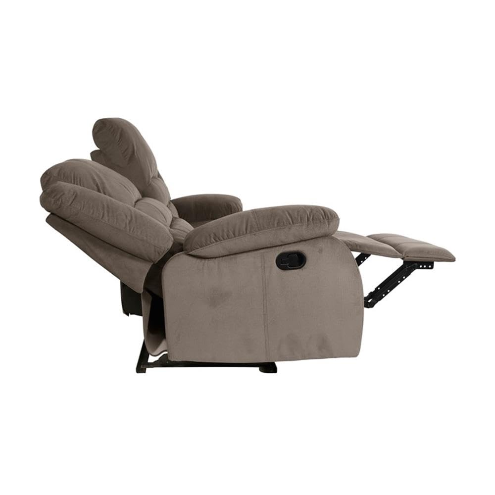 Lexicon Azrael Fabric Double Manual Reclining Sofa, 82" W, Chocolate - Image 10