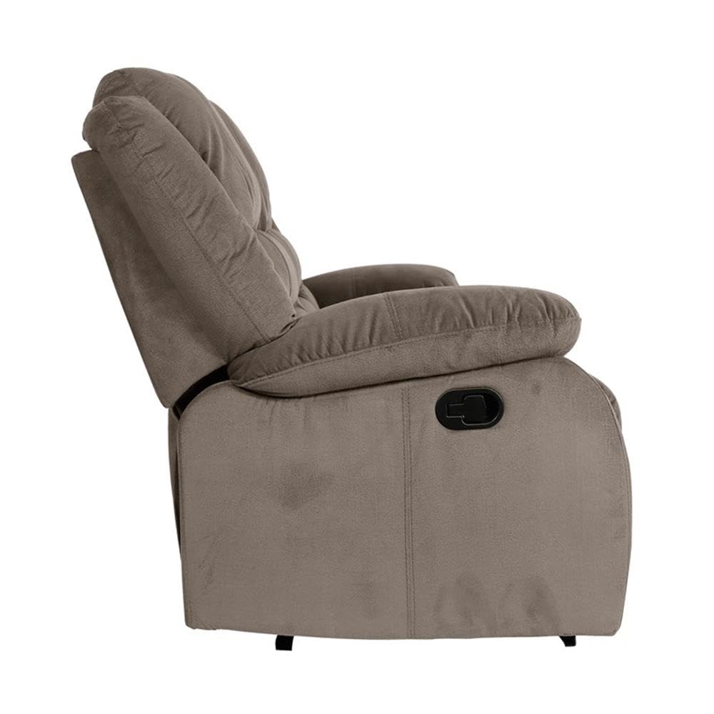 Lexicon Azrael Fabric Double Manual Reclining Sofa, 82" W, Chocolate - Image 5