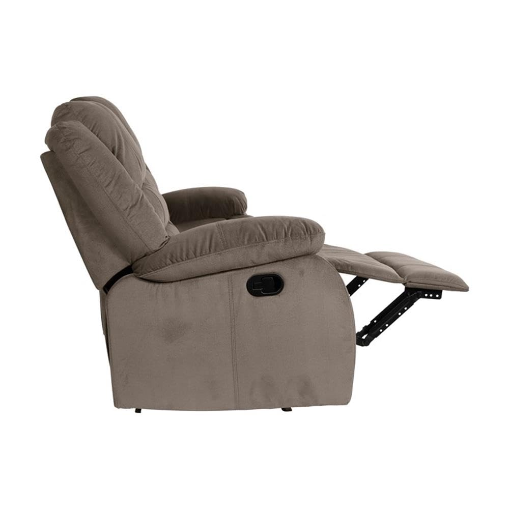 Lexicon Azrael Fabric Double Manual Reclining Sofa, 82" W, Chocolate - Image 9