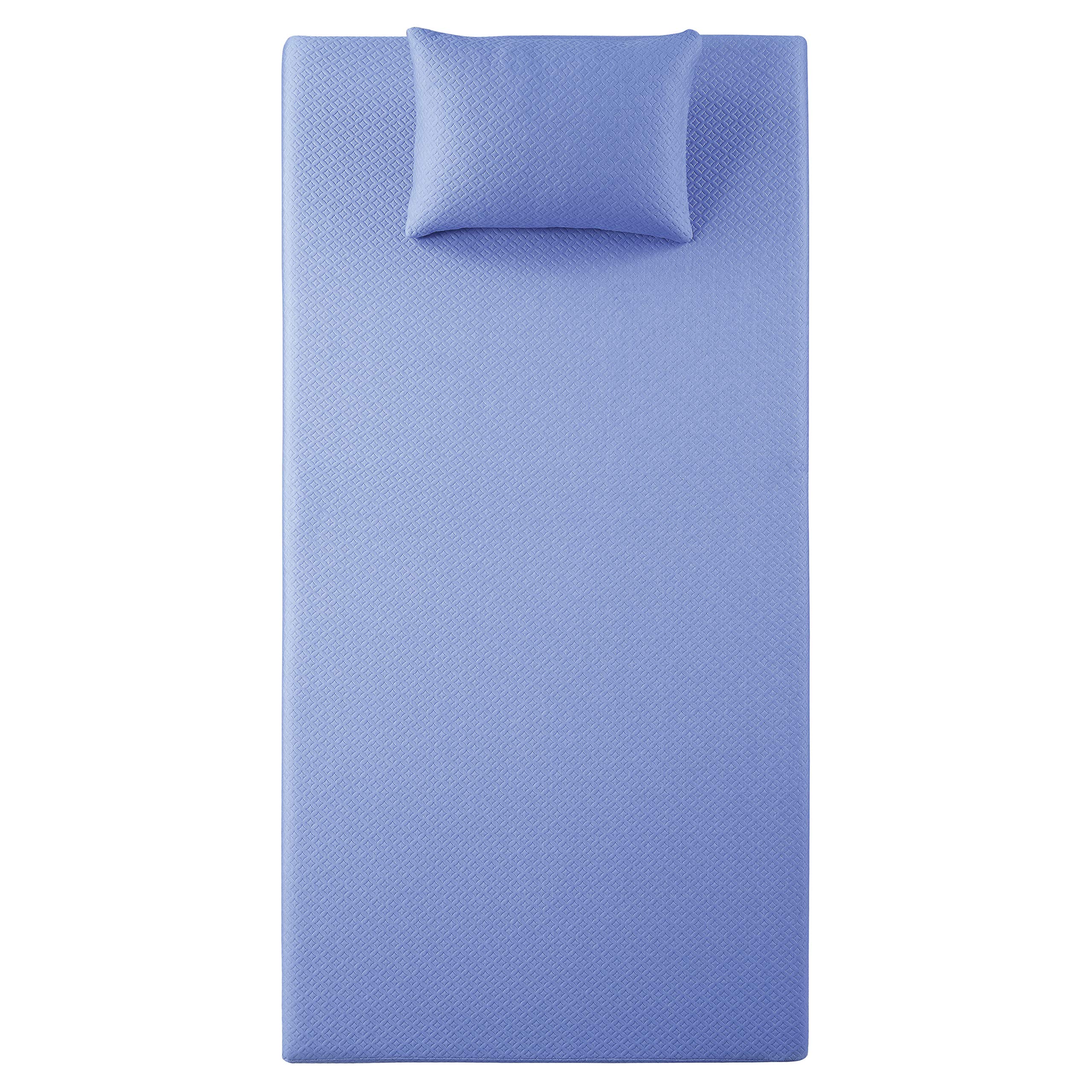 Lexicon Valente 7-Inch Gel-Infused Memory Foam Mattress Set, Full, Blue - Image 4